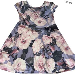 The Children’s Place Girls 4 Floral Dress Short Sleeve Spring Summer Birthda